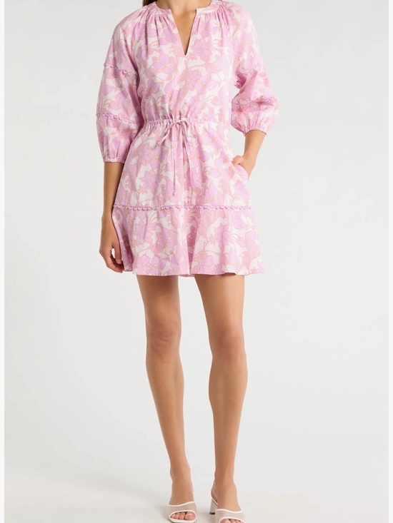 Sugarlips Dresses & Skirts - Sugarlips Pink Floral Tie-Waist Mini Dress